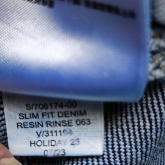 GAP jeans men's size W32/L32 denim blue slim fit - Picture 8 of 14